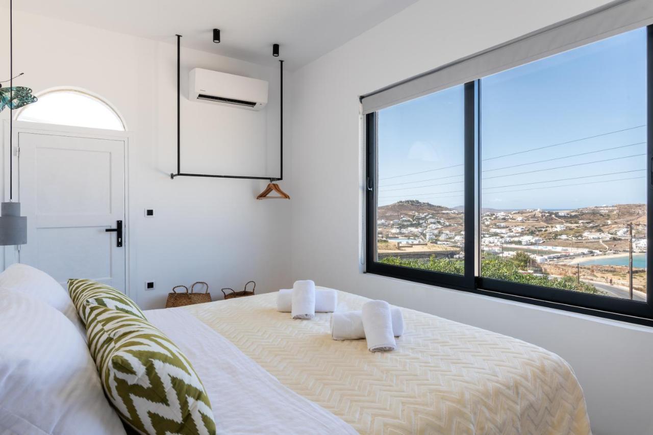 Yalos Mykonos 4 Bedroom Luxury House 5 Minute From Ornos Beach W Sea & Sunset View Mykonos Town Exterior foto