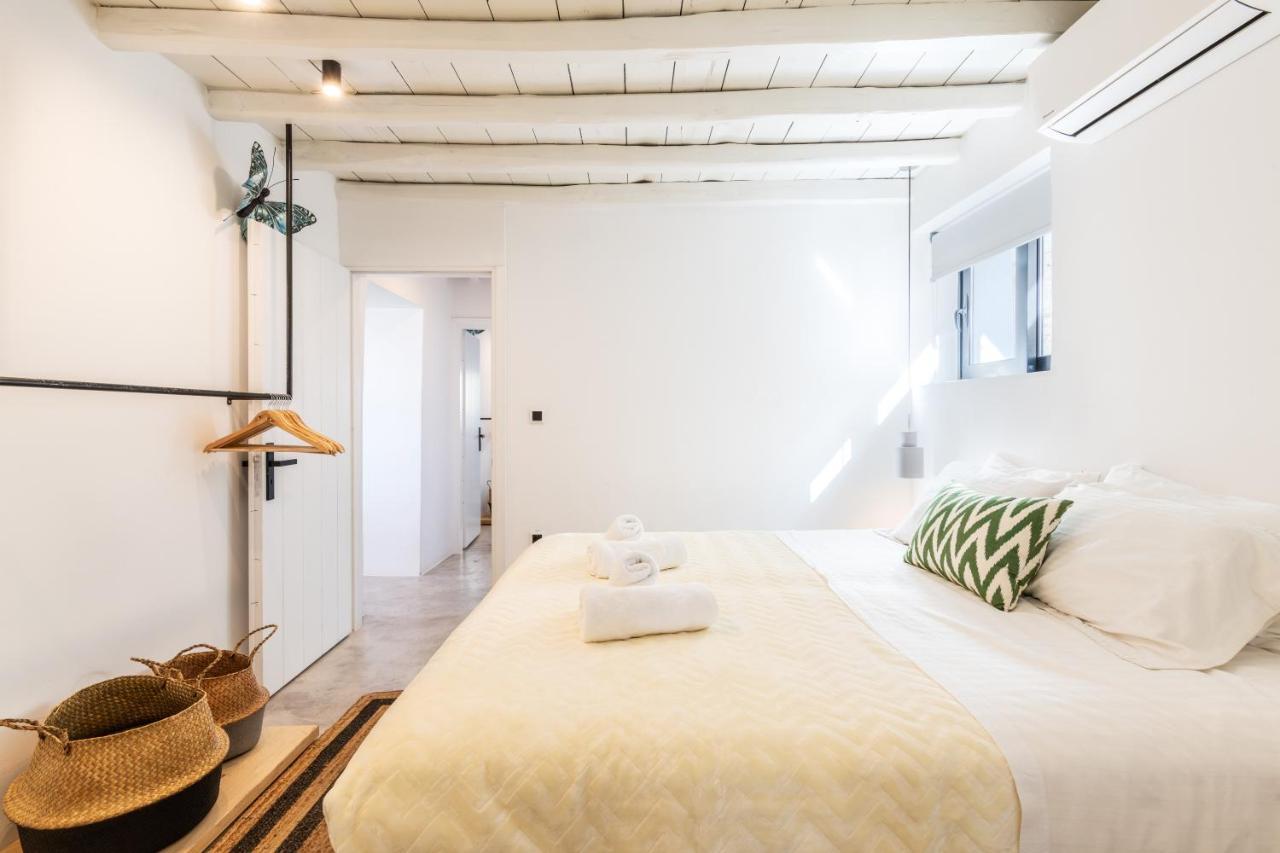 Yalos Mykonos 4 Bedroom Luxury House 5 Minute From Ornos Beach W Sea & Sunset View Mykonos Town Exterior foto